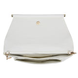 Simple Bar Foldover Clutch - White image