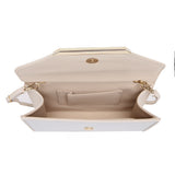 Contrast Envelope Shoulder Bag - Ivory image