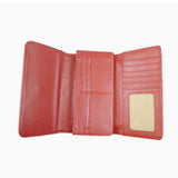 Faux Snake Buckle Purse - Red image