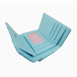 Striped Scallop Purse -  Light Blue image