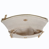 Zip Rounded Evening Bag - Ivory image