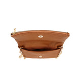 Zip Rounded Evening Bag - Tan image