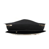 Bar Closure Envelope Bag - White/Black/Gold image