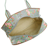 Vintage Flowers Overnight Bag - Grey image
