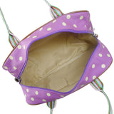 Polka Dot Overnight Bag - Purple image