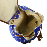 Polka Dot Retro Rucksack - Dark Purple image