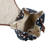 Polka Dot Retro Rucksack - Black image