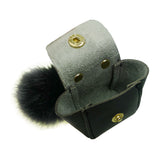 Pom Pom Coin Purse - Black image