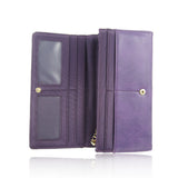 Suedette Strap Purse - Purple image