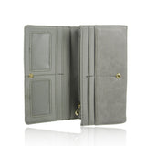 Suedette Strap Purse - Grey image