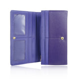 Square Turn Clasp Long Purse - Purple image