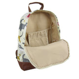 Mixed Cat Print Rucksack - Beige image