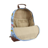 Mixed Cat Print Rucksack - Light Blue image