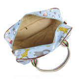 Mixed Cat Overnight Bag - Light Blue image
