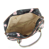 Blossom Flower Overnight Bag - Black image