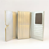 Marguerite Metal V Trim Purse - Silver image