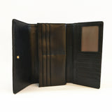 Fleur Chop Out Pattern Purse - Black image