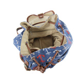 Anchor Retro Rucksack - Dark Blue image