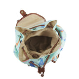 Rabbit Retro Rucksack - Turquoise image