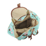 Critters Retro Rucksack - Turquoise image
