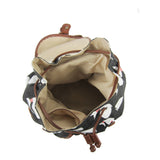 Whale Retro Rucksack - Black image