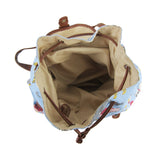 Mixed Cat Retro Rucksack - Light Blue image