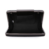 Reptile Solid Clutch Bag - Black image