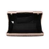 Reptile Solid Clutch Bag - Rose Gold image