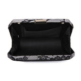 Lace Hexagon Clutch Bag - Grey image