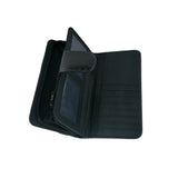 Leslie Real Leather Purse - Black image