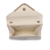 Lace Envelope Bag - Beige image