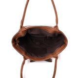 Sofia Bow Tote - red brown image