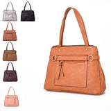 Lanette zip pocket shopper - Pink image