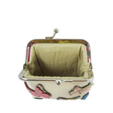 Fluttering Butterfly Coin Purse-beige image