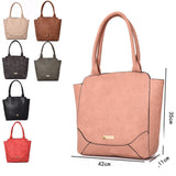 Pansy Croc Finish Shopper - Brown image