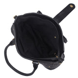 Maddison tote bag with luggage tags - black image