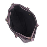 Lola zip front tote bag - purple image