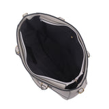 Lola zip front tote bag - grey image