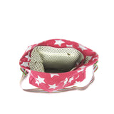 Stars Cross Body Bag - dark red image
