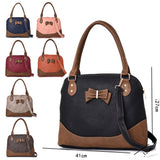 Parry Bow Contrast Tote Bag - Khaki image