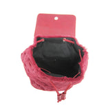 Lola Faux Fur Backpack - Red image