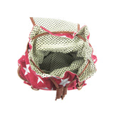 Stars Retro Rucksack - Dark Red image