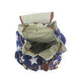 Stars Retro Rucksack - Dark Blue image