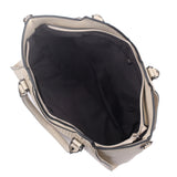 Talia V-Cut Angular Handbag - Beige image