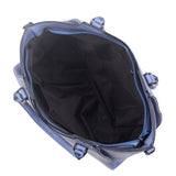 Talia V-Cut Angular Handbag - Navy Blue image