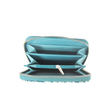Karen Leaf Pattern Purse - D.Green image