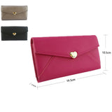 Tessie love heart trim purse - Pewter image