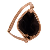 Maggie quilted cross body bag - BEIGE image