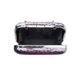 Adeline Sequin Box Clutch - Pewter image