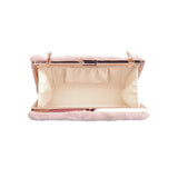 Frankie Faux Fur Box Clutch - Dusty Pink image